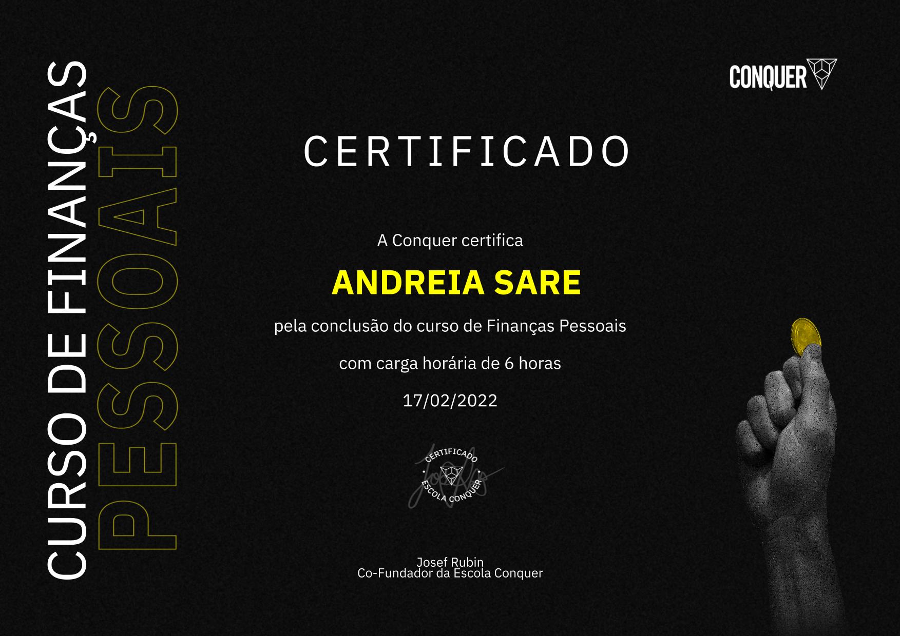 Certificado de Finanças Pessoais